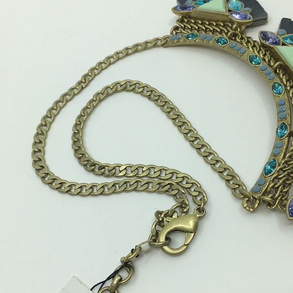 Silpada Posy Fringe Brass Crystal Necklace NWT - Picture 12 of 15